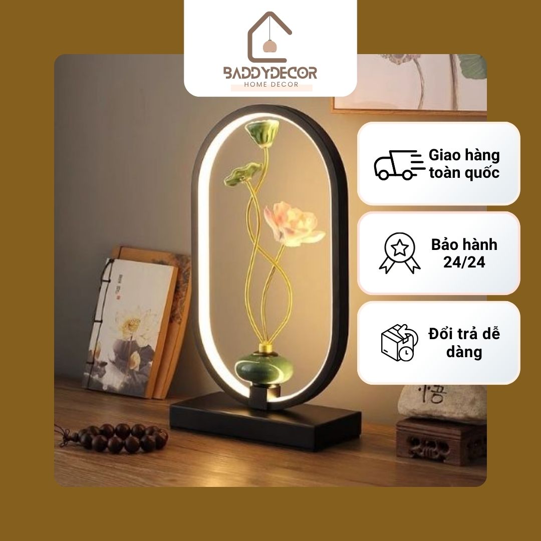 den-ban-decor-hoa-sen đèn bàn decor hoa sen