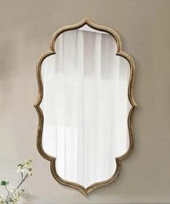 GƯƠNG DECOR TRANG TRÍ VIỀN GỖ DÁNG MOROCCAN GTR190AG